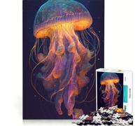 Rompecabezas para Adultos de 1000 Piezas La misteriosa Medusa Juegos educativos Actividades Divertidas para Hacer en casa Lista de Deseos con Papá Noel 38x26cm