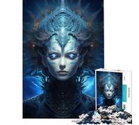 Rompecabezas para Adultos de 1000 Piezas La Reina Atlántida Ayuda a ejercitar el Cerebro Actividades Familiares Juego Educativo para Mayores de 14 años (38x52cm)