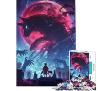 Rompecabezas para Adultos de 1000 Piezas La Resurrección de Kitsune Difícil y desafiante Alivia el estrés Juguetes de decoración para el hogar Apto para Mayores de 14 años (38x52cm)