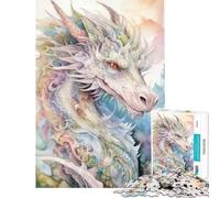 Rompecabezas para Adultos de 1000 Piezas La sabiduría de los Dragones Juego práctico Que desafía la Inteligencia Cerebral Juguetes adictivos Regalos de cumpleaños para Mujeres tamaño 38x26cm