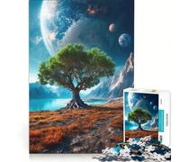 Rompecabezas para Adultos de 1000 Piezas La Vida en Marte, Juego Familiar, entretenido para Reducir el estrés, Juego de desafío único 38x52cm