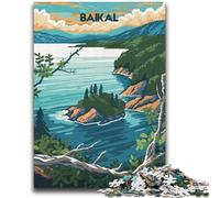 Rompecabezas para Adultos de 1000 Piezas: Lago Baikal, un Lugar Tranquilo, Alivia el estrés, un desafío difícil, fortalece el Amor en Pareja (tamaño 38x52cm)
