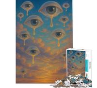 Rompecabezas para Adultos de 1000 Piezas Lágrimas del Cielo Rompecabezas de 1000 Piezas Juguete Decoración de Pared Regalo de cumpleaños Oferta como Regalos para Toda la Familia (38x26cm)