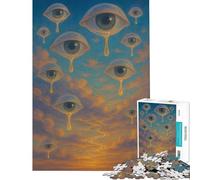 Rompecabezas para Adultos de 1000 Piezas Lágrimas del Cielo Rompecabezas de 1000 Piezas Juguete Decoración de Pared Decoración de Pared cumpleaños (50x75cm)