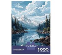 Rompecabezas para Adultos De 1000 Piezas Lake Baikal, Russia Landscape Art Rompecabezas para Adolescentes Juguetes Antiestrés Mejora La Memoria Gran Regalo para Jugar 38x26cm/1000pcs