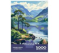 Rompecabezas para Adultos De 1000 Piezas Lake District National Park Rompecabezas para Adolescentes Juegos Relajantes Pero Divertidos Y Humorísticos Desafiantes De Completar 52x38cm/1000pcs