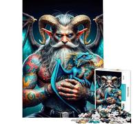 Rompecabezas para Adultos de 1000 Piezas Las crónicas Gigantes de Argus Juego práctico Una Obra de Arte cumpleaños y Navidad (tamaño 38x26cm)