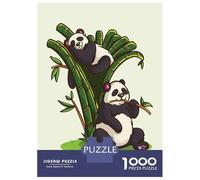 Rompecabezas para Adultos De 1000 Piezas Lazy Pandas Rompecabezas para Adultos Juego Familiar Divertido Y Humorístico Cumpleaños Y Navidad 52x38cm/1000pcs