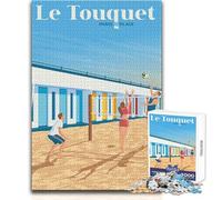 Rompecabezas para Adultos de 1000 Piezas, Le Touquet, París, Playa, Arte, Juego Educativo Familiar, patrón de Montaje, Regalo de Amigo Secreto, tamaño 50x75cm