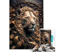 Rompecabezas para Adultos de 1000 Piezas León en un Mundo de Hadas Actividades Divertidas para Hacer en casa Juegos relajantes Divertidos y con Humor para Mayores de 14 años Juego de Rompecabezas