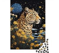 Rompecabezas para Adultos De 1000 Piezas Leopard in Moonlit Field Rompecabezas Juego De Ingenio Regalos para Mujeres Cumpleaños Y Navidad 70x50cm/1000pcs