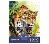 Rompecabezas para Adultos De 1000 Piezas Leopard In The Jungle Rompecabezas para Adultos Juegos Relajantes Carrera De Velocidad De Manos Interacción Entre Padres E Hijos 38x26cm/1000pcs
