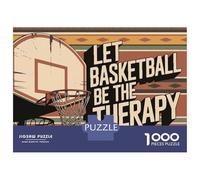 Rompecabezas para Adultos De 1000 Piezas Let Basketball Be The Therapy Rompecabezas para Adultos Juegos De Relajación Corte De Precisión Difícil Y Desafiante 52x38cm/1000pcs