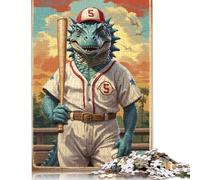 Rompecabezas para Adultos de 1000 Piezas, Leyenda del béisbol mesozoico, 5 Rompecabezas de Papel para Adultos, Juego Educativo, Juguete de desafío, 38 x 26 cm/1000 Piezas