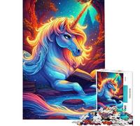 Rompecabezas para adultos de 1000 piezas libro de lectura de unicornios bosque mágico ayuda a ejercitar el cerebro decoración de pared juguetes antiestrés para mayores de 14 años Juego de rompecabezas