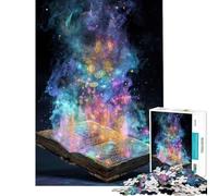 Rompecabezas para Adultos de 1000 Piezas Libro mágico con energía cósmica Ayuda a ejercitar el Cerebro Decoración de Pared Juguetes antiestrés para Mayores de 14 años Juego de Rompecabezas 50x75cm