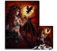 Rompecabezas para Adultos de 1000 Piezas Lilith Demon Queen 14b Rompecabezas Imposible para Adultos Ideal para Adolescentes coleccionistas Regalo de Viaje Actividad Familiar 1000 Piezas (38 x 26 cm)