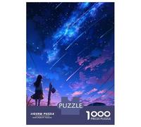 Rompecabezas para Adultos De 1000 Piezas Lion Night Galaxy Aurora Rompecabezas para Adultos Juegos De Relajación Desafío Difícil Juego Desafiante Regalos 52x38cm/1000pcs