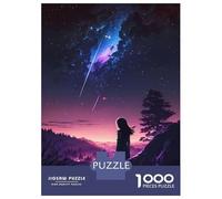 Rompecabezas para Adultos De 1000 Piezas Lion Night Galaxy Aurora Rompecabezas para Adultos Juguete Decoración De Pared Mejora La Memoria 38x26cm/1000pcs