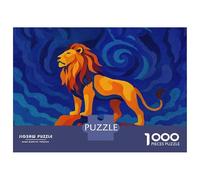 Rompecabezas para Adultos De 1000 Piezas Lion on Rock Painting Rompecabezas para Adolescentes Juego Práctico Desafío Difícil Juego Desafiante Regalos 38x26cm/1000pcs