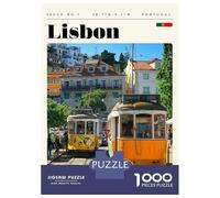 Rompecabezas para Adultos De 1000 Piezas Lisbon Portugal Travel Art Rompecabezas para Adultos Juegos Familiares Mejora La Memoria Desafío Educativo 52x38cm/1000pcs