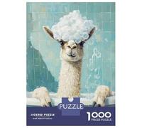Rompecabezas para Adultos De 1000 Piezas Llama Bath Time Rompecabezas para Adultos Juego Práctico Decoración De Pared Cumpleaños Y Navidad 38x26cm/1000pcs