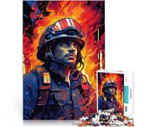 Rompecabezas para Adultos de 1000 Piezas Llama de Bombero Juegos educativos Decoración del hogar Regalos para Amigos y Familiares 38x26cm
