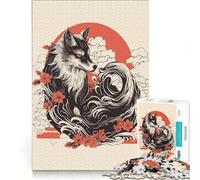 Rompecabezas para Adultos de 1000 Piezas, Lobo Amaterasu, Juego práctico, Pero Divertido y humorístico, Colección de Artistas, Bellas Artes 38x26cm