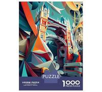 Rompecabezas para Adultos De 1000 Piezas London Tower Bridge 1 Rompecabezas para Adultos Juguetes Antiestrés Decoración del Hogar Juego Desafiante Regalos 70x50cm/1000pcs