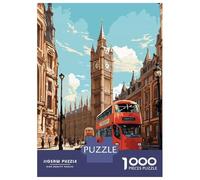 Rompecabezas para Adultos De 1000 Piezas London United Kingdom Rompecabezas para Adultos Juguetes Antiestrés Mejora La Memoria Oferta como Regalo para Toda La Familia 70x50cm/1000pcs