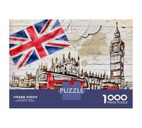 Rompecabezas para Adultos De 1000 Piezas London Vintage Rompecabezas para Adultos Juego Familiar Pero Divertido Y Humorístico Cumpleaños 70x50cm/1000pcs