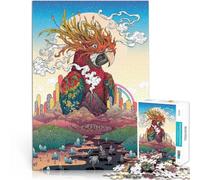 Rompecabezas para Adultos de 1000 Piezas Loro mágico Juguetes adictivos Que desafían la Inteligencia Cerebral Obra de Arte 75x50cm