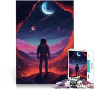 Rompecabezas para Adultos de 1000 Piezas los astronautas solitarios Entrena tu Cerebro y Tus Manos Regalo de cumpleaños 52x38cm