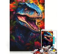 Rompecabezas para Adultos de 1000 Piezas Los Dinosaurios más Inteligentes de la Historia decoración de Pared Ideal para la diversión Familiar Toda la Familia 38x26cm