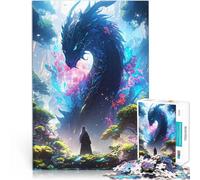 Rompecabezas para Adultos de 1000 Piezas Los Dragones florecen Reducción del estrés Interesante Interacción Entre Padres e Hijos 38x26cm