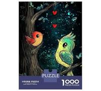 Rompecabezas para Adultos De 1000 Piezas Love Birds in Night Sky Rompecabezas para Adultos Juegos Relajantes Análisis Y Lógica Regalos para Amigos Y Familiares 38x26cm/1000pcs