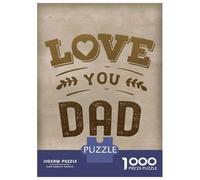 Rompecabezas para Adultos De 1000 Piezas Love You Dad Rompecabezas para Adultos Juego Familiar Pero Divertido Y Humorístico Cumpleaños 38x26cm/1000pcs