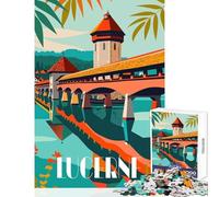 Rompecabezas para Adultos de 1000 Piezas Lucerna Reflexiones decoración del hogar Juguetes Regalo para cumpleaños Juegos Familiares Mejora el Amor en Pareja tamaño 50x75cm