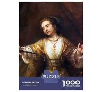 Rompecabezas para Adultos De 1000 Piezas Lucretia by Rembrandt Rompecabezas para Adultos Juego De Ingenio Análisis Y Lógica Cumpleaños Y Navidad 70x50cm/1000pcs