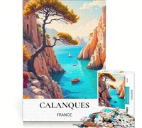 Rompecabezas para Adultos de 1000 Piezas: Lugares Secretos del Sur de Francia, Juegos Familiares, Interesante para Reducir el estrés, colección de Artistas, Bellas Artes 38x52cm