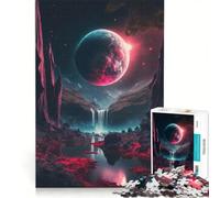 Rompecabezas para Adultos de 1000 Piezas Luna de Sangre Ascendente, Juego de ingenio, Regalo de cumpleaños, Ideal para Decorar el Escritorio 50x75cm