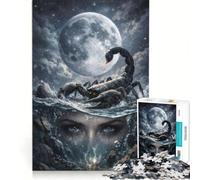 Rompecabezas para Adultos de 1000 Piezas Luna en Escorpio Juego práctico desafiante para completar colección de Artistas Bellas Artes 38x26cm