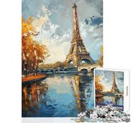 Rompecabezas para Adultos de 1000 Piezas: Luz del Amanecer en París Juguete Educativo Gran Regalo para Juegos de relajación Incluye póster a Juego y Hoja de Trivia Tamaño 38x26cm