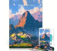 Rompecabezas para Adultos de 1000 Piezas Machu Picchu Ideal para Decorar,un Reto Mental,un Regalo Divertido para Pasar el rato, cumpleaños o como pasatiempo (50x75cm)