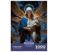 Rompecabezas para Adultos De 1000 Piezas Madonna and Child Rompecabezas para Adultos Juego Práctico Corte De Precisión 52x38cm/1000pcs