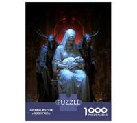 Rompecabezas para Adultos De 1000 Piezas Madonna with Lamb and Demons Rompecabezas para Adultos Juego De Ingenio Análisis Y Lógica Cumpleaños Y Navidad 38x26cm/1000pcs