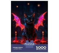 Rompecabezas para Adultos De 1000 Piezas Magic Cat Rompecabezas para Adultos Juego Práctico Corte De Precisión 70x50cm/1000pcs