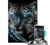 Rompecabezas para Adultos de 1000 Piezas Magic Frost Tiger un Reto para completar difícil y práctico Apto para Mayores de 14 años 38x26cm