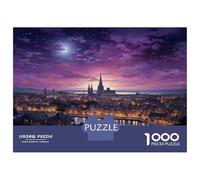 Rompecabezas para Adultos De 1000 Piezas Magical Cityscape at Twilight Rompecabezas para Adultos Juegos Relajantes Difícil Gran Regalo para Jugar 52x38cm/1000pcs