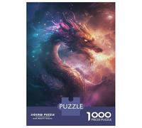Rompecabezas para Adultos De 1000 Piezas Magical Cosmic Dragon Rompecabezas para Adultos Juegos Familiares Montaje De Patrones Cumpleaños Y Navidad 52x38cm/1000pcs